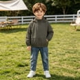 thumbnail image 6 of Mifsaly Boys Hooded Windbreaker Lightweight Full Zip Active Jackets Kids Solid Color Casual Outdoor Play Coats with Pockets for School And Travel, 6 of 7
