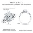 thumbnail image 4 of Rosec Jewels 3 Ct IGI Certified Lab Grown Diamond Radiant Cut Engagement Ring with Knot - E-VS1 Grade, 18K White Gold, US 4.50, 4 of 5