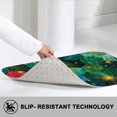 thumbnail image 2 of 1pc Hexagonal Pattern Absorbent Non-Slip Bathroom Thickened Flannel Rug Decor,Soft,Quick Drying,Suitable For Indoor/outdoor Use,Bathrooms,Bedrooms,Kitchens,Terrace,Laundry Rooms,16"x24", 2 of 7