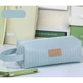 thumbnail image 1 of Large Capacity Pencil Case for Desk Organization | Japanese Style Plush Zipper Stationery Bag | Cute Heart Pattern | Multi-Use Storage for Pens, Makeup, Home or Office | Pink, 1 of 2