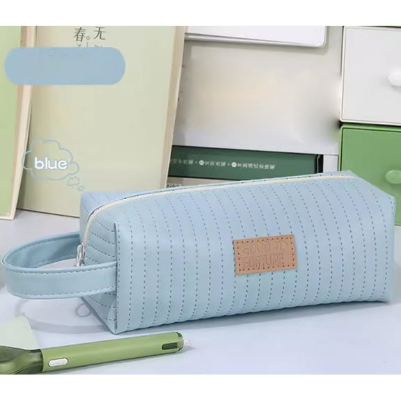 PiGOGI College Dorm Setup Japanese Style Heart Pencil Case Middle S-chool Accessories with Minimalist Design