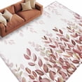 thumbnail image 2 of Area Rug for Living Room, Spring Reddish Brown Eucalyptus Non-Slip Indoor Large Carpet for Bedroom/Dining Room, Botanical Leaf Country Washable Low-Profile Rectangle Floor Runner Rugs - 6 x 9 Ft, 2 of 7