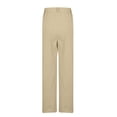 thumbnail image 4 of Juslio Women Pants with Pockets Casual Comfortable High Waist Straight Pants, 4 of 9