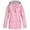 Pink, variant on jjayotai Womens Coat Tops Clearance Womens Rain Jacket Lightweight Long Hooded Solid Raincoat Vintage Windbreaker Outdoor Loose Trench Coat With Pockets