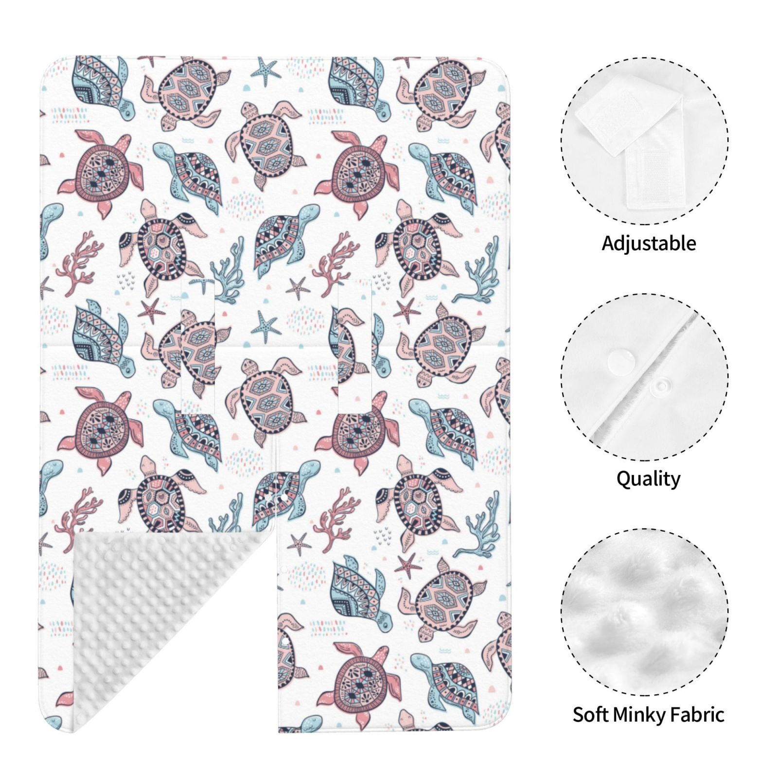 Naloa Tribal Style Turtle Baby Car Seat Cover, Breathable Baby Carrier Cover, Multiuse Baby Carrier Cover & Nursing Breastfeeding Cover
