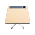 thumbnail image 3 of Ergotron - Sit/standing desk - mobile - rectangular with contoured corners - gray, maple, 3 of 11