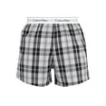 thumbnail image 3 of Calvin Klein 2 Pack Woven Boxers, Blue, 3 of 6