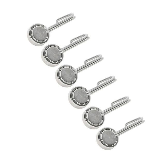 6Pcs Swing Hooks Small Light Stable Hooks Rack Easy to Move Outstanding Suction Small Size Rack for Organization