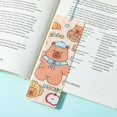 thumbnail image 4 of Cartoon Capybara Bookmarks Lovely Book Markers Reading Bookmarks with Tassels, 4 of 13