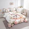 thumbnail image 3 of Manfei Dreamy Unicorn Animal Bedding Comforter Set 7pcs, Romantic Pink Rose Floral Queen Bedding Sets, Fairy Tale Animal Queen Sheet Sets, Lightweight Room Decor, 3 of 7