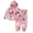 Berry, variant on Disney Minnie Mouse Toddler Girls’ Outfit Set - Two Piece Allover Print Hoodie with Ears & Bow and Matching Jogger Pants (Berry, 2T)
