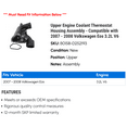 thumbnail image 2 of Upper Engine Coolant Thermostat Housing Assembly - Compatible with 2007 - 2008 Volkswagen Eos 3.2L V6, 2 of 2