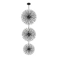 thumbnail image 3 of Elegant Lighting Vera 25.5" Modern Metal/Crystal Chandelier in Black/Clear, 3 of 9