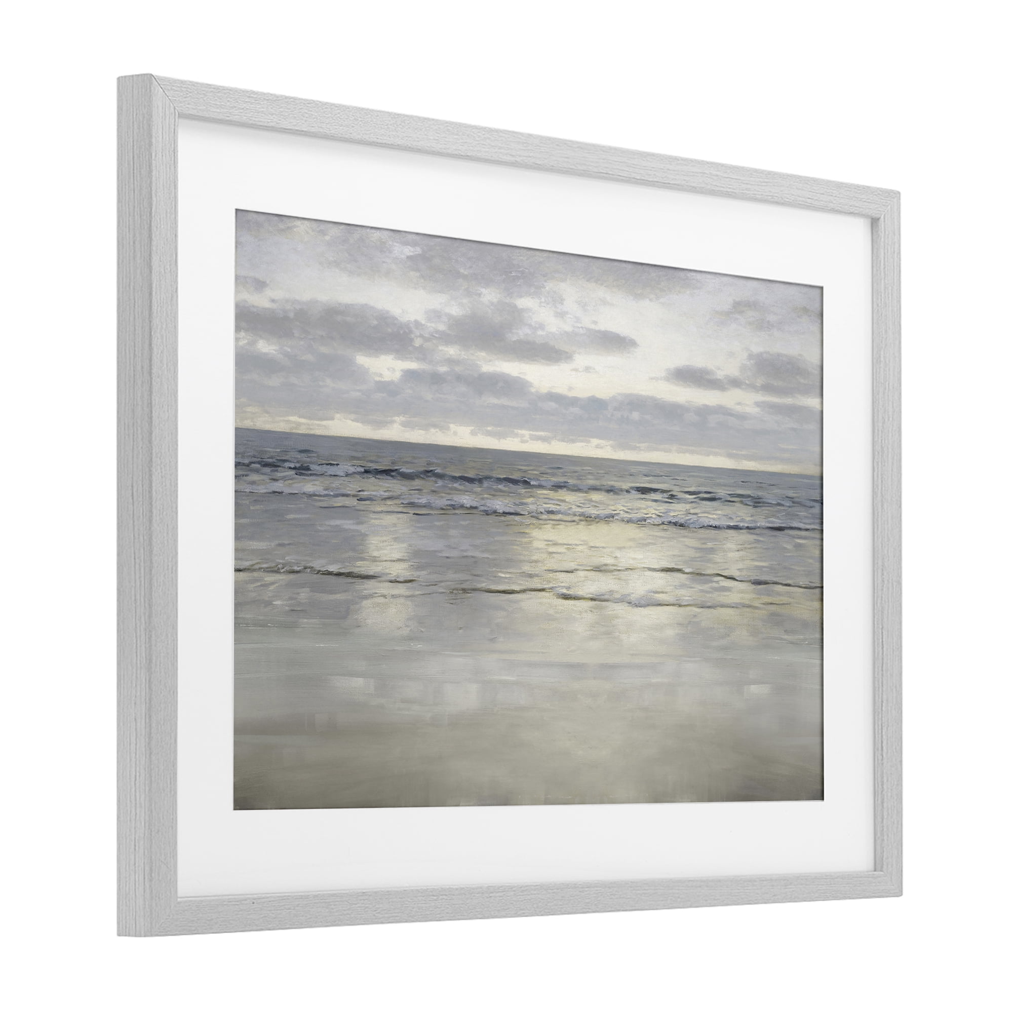 Stupell Industries Sunlight On The Sea Gray Framed Print Under Glass, design by Christy McKee