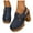Navy, variant on Womens Chunky Heels Mules Closed Toe Slingback Platform Clogs Sandals Comfortable Casual Pumps Slides Shoes with Strap Brown 8.5