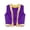 Purple, variant on Boys Prince Vest Open Front Waistcoat Halloween Performance Party Red 10