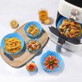 thumbnail image 3 of Homelife 6Pcs Air Fryer Silicone Pot Set BPA-Free Food-Grade Air Fryer Liners 6 Sizes Reusable Air Fryer Tray Liner for Various QT Air Fryers, 3 of 10