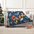thumbnail image 7 of Yayeee Throw Blanket for Couch Soft Warm 50" x 60" Sofa Chair Bed Decoration, Art Flowers, 7 of 7