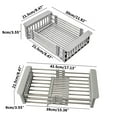 thumbnail image 2 of Expandable Dish Drying Rack Over The Sink Dish Basket Drainer with Telescopic Arms Functional Kitchen Sink Organizer for Vegetable, Fruit and Tableware, 2 of 12
