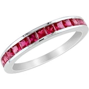 3/4 Carat T.g.w. Created Ruby Eternity R