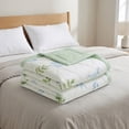 thumbnail image 4 of Printed Colorful Summer Cooling Quilt, Machine Washable Lightweight Breathable Air Condition Blanket for Bedroom & Dorm,79×91 in, 4 of 4