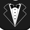 thumbnail image 4 of Inktastic Tuxedo with Bow Tie Boys or Girls Baby Bib, 4 of 4