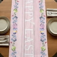 thumbnail image 5 of Table Runners 90 Inches Long Dress Scarves, Easter Bunny Farmhouse Coffee/Dining/Kitchen Table Runner for Living Room, Eggs Cute Rabbit Pink Wooden Grain Farm 13x90 Inch, 5 of 9