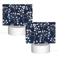 thumbnail image 2 of Hirioo Cherry Blossoms on Navy Background for Rectangular Acrylic with Night Light Best Gifts for Lover Girl Mom, Valentine's Day Anniversary Birthday Wedding Present, 2 of 9