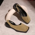 thumbnail image 6 of Round Toe Women's Casual & Dress Shoes Comfortable Plus Size Office Work Daily Wear Spring Summer Gold 6, 6 of 9