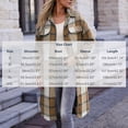 thumbnail image 3 of Annhoo Womens Long Trench Coat Single Breasted Checkered Long Sleeve Lapel Overcoat Fall Winter outerwear Jackets, 3 of 7
