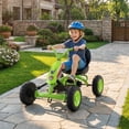 thumbnail image 4 of Gymax Go Kart for Kids 4 Wheel Toddler Ride On Pedal Car w/ Steering Handlebars, 4 of 10