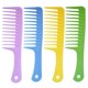 thumbnail image 1 of Juego de 4 cepillos para desenredar de dientes anchos – Peine para rizos para cabello largo mojado o rizado para mejorar la circulación sanguínea, 1 of 5