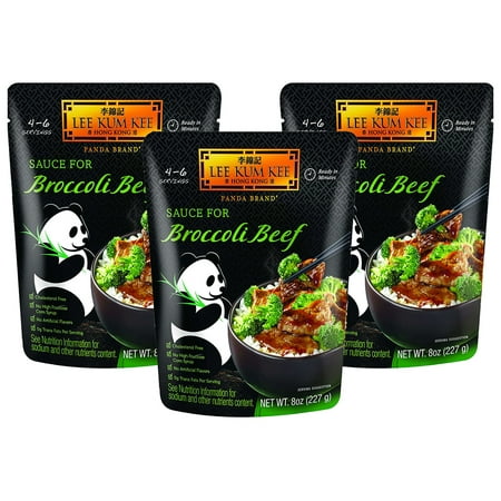 (3 Pack) Lee Kum Kee Panda Brand Sauce for Broccoli Beef, 8.0 (Best Ponzu Sauce Brand)