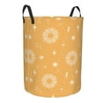 thumbnail image 2 of PAYOHTO Foldable Laundry Room Hamper Bucket Waterproof Bathroom Basket for College Student Living Room Storage Pillows Blankets Boho Nursery Pattern Sun Stars, 2 of 8