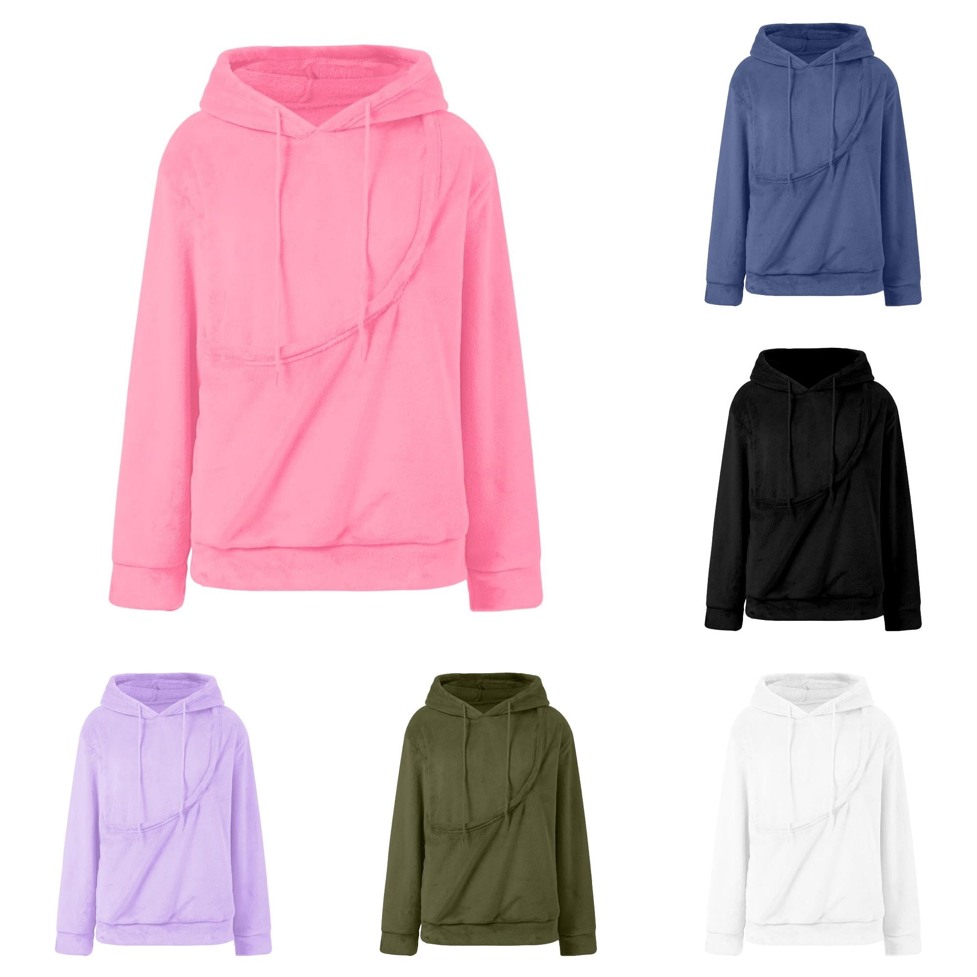 VBEWZET Pet Pocket Hoodie Cat Ear Hooded Sweatshirt for Girls Long Sleeve Pullover Novelty Animal Ear Design Casual Everyday Top Pink 9-10 Years