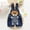 Dark Blue, variant on CHUOU Toddler Girls Boy's Denim Suspender Jeans Overalls Jean Overall Summer For Girl Boy With Cute 3D