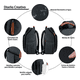 thumbnail image 2 of Mochila Impermeable Malubero Para Pañales Negro Malu1318, 2 of 4