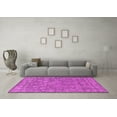 thumbnail image 3 of Ahgly Company Indoor Square Oriental Pink Industrial Area Rugs, 3' Square, 3 of 4