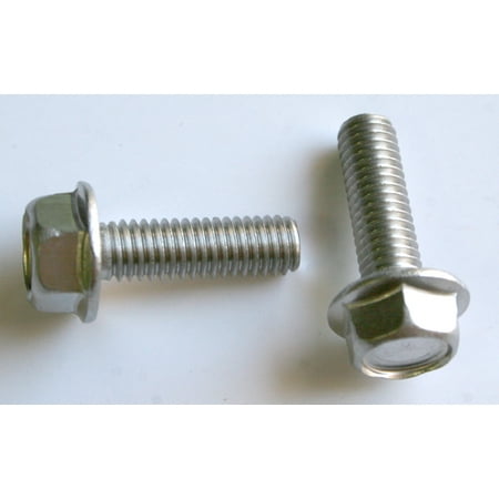 - 25 M 6 - 1.0 x 20mm A2-70 Stainless Hex Flange Bolts
