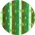 thumbnail image 1 of Ahgly Company Indoor Round Southwestern Green Country Area Rugs, 7' Round, 1 of 1