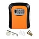 thumbnail image 5 of Caja de seguridad para llaves con capacidad para 5 llaves, caja de almacenamiento portátil para llaves con combinación de 4 dígitos Naranja, 5 of 7