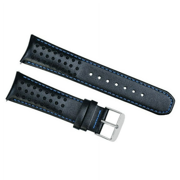 23MM LEATHER STRAP FOR CITIZEN CA0467-03E ECO-DRIVE WATCH BAND BLUE COLOR