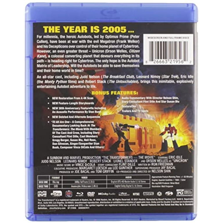 The Transformers: The Movie Blu-ray (30th Anniversary Edition)