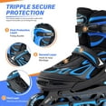 thumbnail image 4 of Adjustable Flashing Inline Skates, All Wheels Light Up, Fun Illuminating Skates for Kids Men Adult Women and Boys, 4 of 13