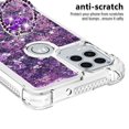 thumbnail image 3 of Funda para Motorola Moto G Stylus 2021 5G con Brillo Líquido Flotante, Purpurina, Parachoques y Anillo Giratorio Soporte, 3 of 5