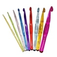 thumbnail image 2 of YEJIMAN Clearance Knitting Tool Sweater Needle Plastic Colored Crochet 15CM Set Of 9 Bagged Crochets., 2 of 4