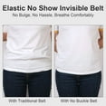 thumbnail image 4 of WHIPPY No Buckle Elastic Belt for Men, Nylon Stretch Buckle Free Belt for Jeans Pants, 4 of 7