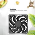 thumbnail image 6 of Solar Powered Fan, Solar Panel Fan Kit, Solar Powered Exhaust Fan Solar Panel Powered Fan Mini Ventilator for Greenhouse Pet House Kennel Cooling Fan Small Chicken Coops, Greenhouses, Sheds, 6 of 8