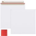 thumbnail image 1 of 25 Pack 12.5x12.5 inch Square Rigid Mailer, Self Seal White Cardboard Envelopes for Shipping Photo, Documents, Letters, 1 of 5