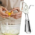 thumbnail image 4 of Stainless Steel Hand Cranked Mixer, Manual Hand Mixer, Manual Egg Beater Hand Crank, Durable Pasta/Dough Baking Tool, Ideal for Beating Eggs, Mixing Dough21Pcs), 4 of 5